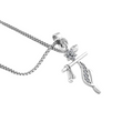 Shri Krishna Flute Pendant 925 Sterling Silver Necklace