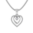 Eterna | Minimalist Double Heart Necklace in 925 Silver