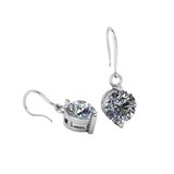 Solitaire Drizzle Drop 925 Sterling Silver Earrings
