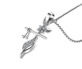 Shri Krishna Flute Pendant 925 Sterling Silver Necklace