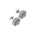 Original Zircon Solitaire 925 Sterling Silver Stud Earrings for Women and Girls