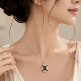 Emerald Floral Necklace