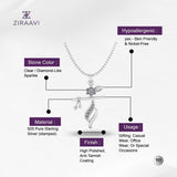 Shri Krishna Flute Pendant 925 Sterling Silver Necklace